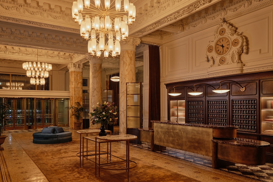 The Bellevue Hotel renovated lobby